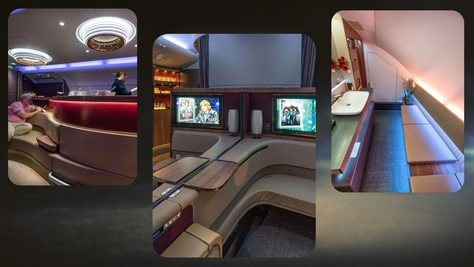 First class Qatar Airways A380